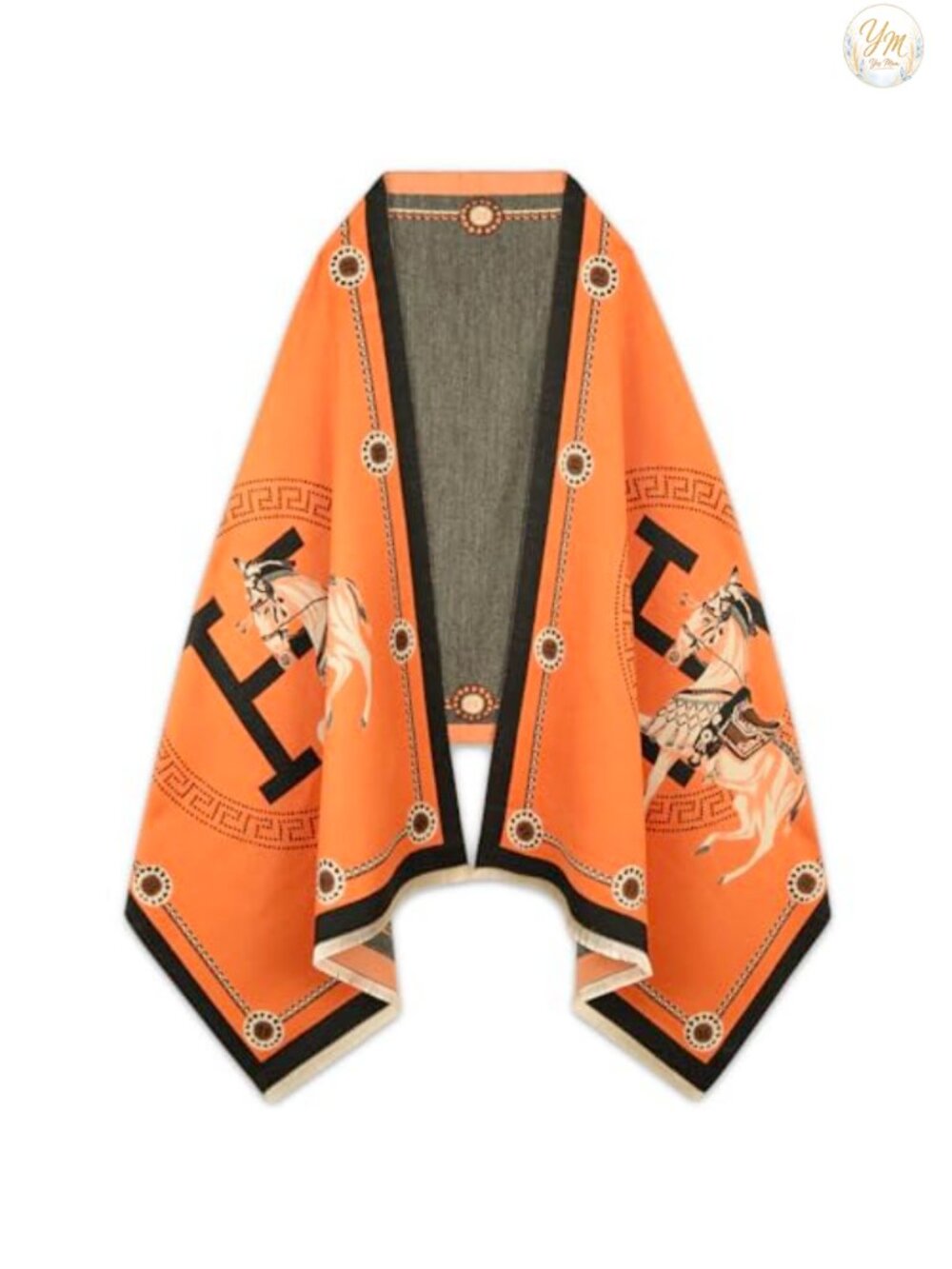 Silky Pashmina Shawl Wrap Poncho Cape Reversible Evening Blanket Scarf